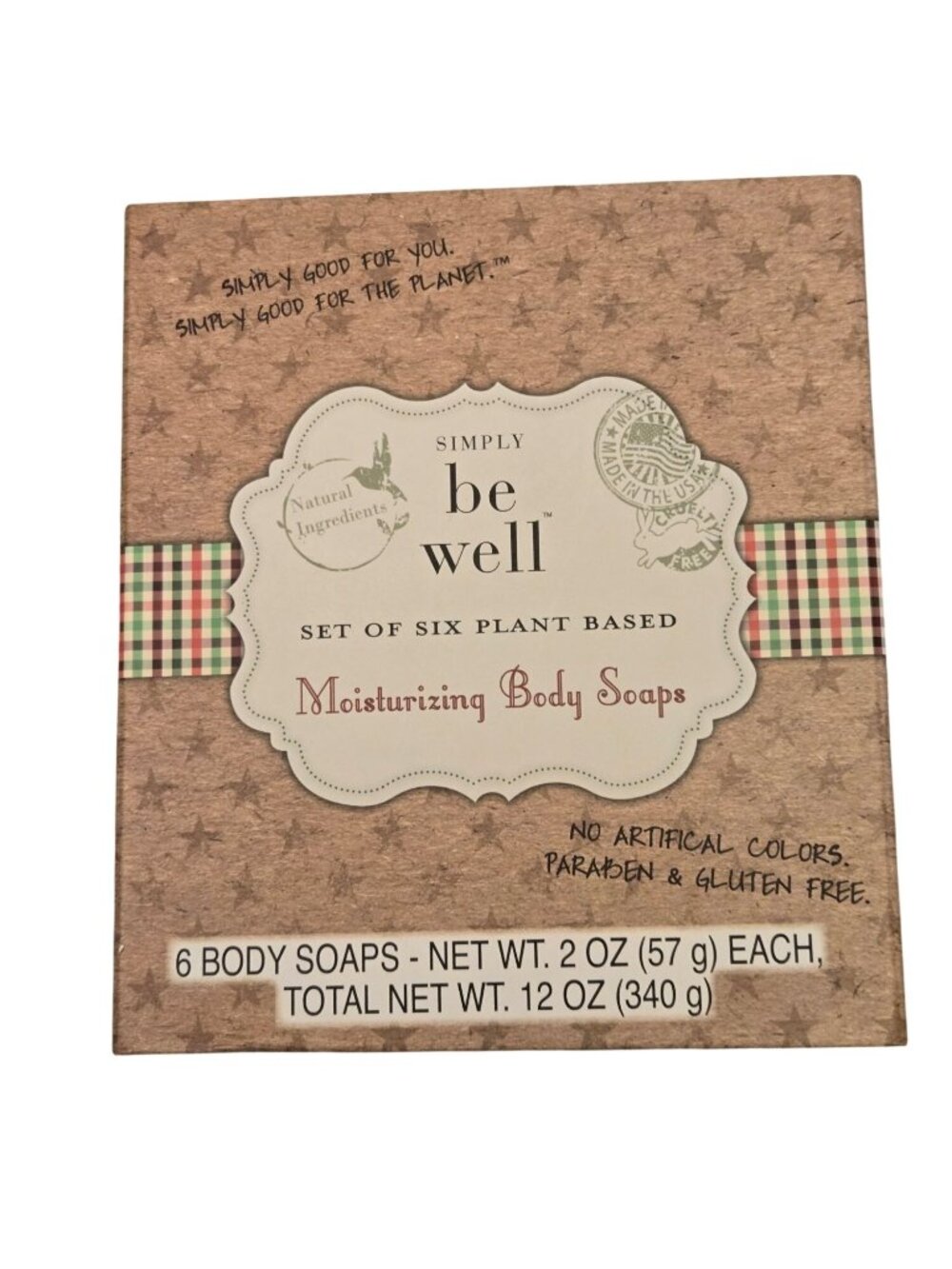 Simply Be Well Plant Based Moisturizing Body Soaps Set Of 6